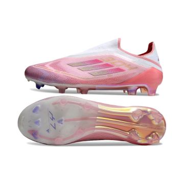 adidas F50 Elite Laceless FG Lamine Yamal 304 - Clear Pink/Purple Glow/Lite Pink
