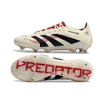 adidas Predator Elite FG - Off White/Core Black/Pure Ruby
